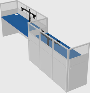 Rectangular cubicles