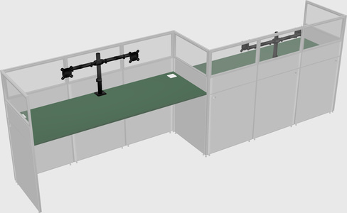 Rectangular cubicles