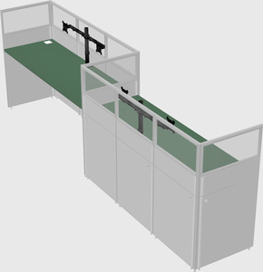 Rectangular cubicles