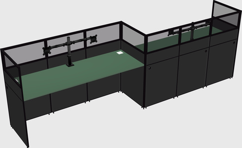 Rectangular cubicles