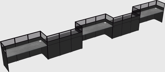 Rectangular cubicles
