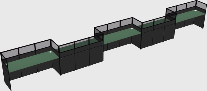 Rectangular cubicles