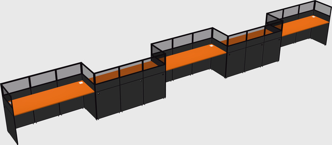 Rectangular cubicles