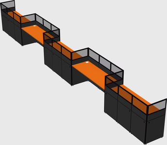 Rectangular cubicles