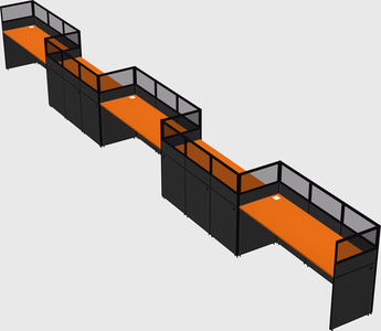 Rectangular cubicles
