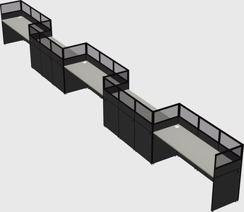 Rectangular cubicles