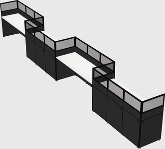 Rectangular cubicles