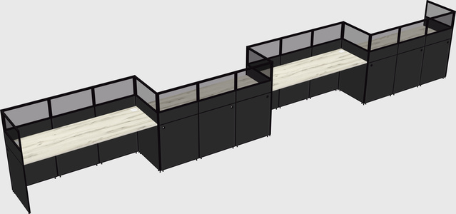 Rectangular cubicles