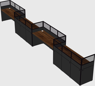 Rectangular cubicles