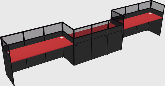 Rectangular cubicles