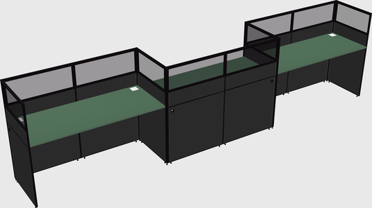 Rectangular cubicles