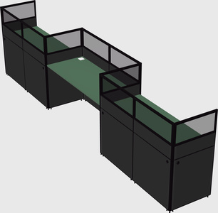 Rectangular cubicles
