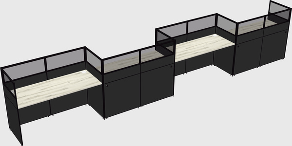 Rectangular cubicles