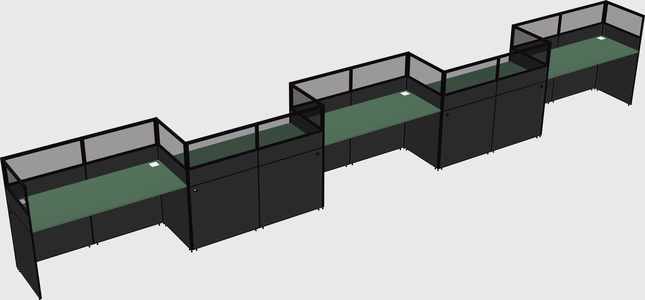 Rectangular cubicles