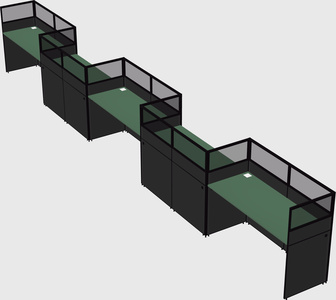 Rectangular cubicles
