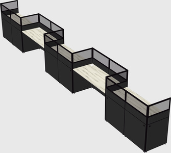 Rectangular cubicles