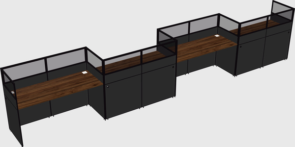 Rectangular cubicles
