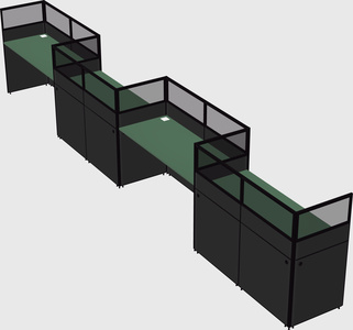Rectangular cubicles