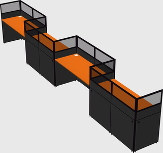 Rectangular cubicles