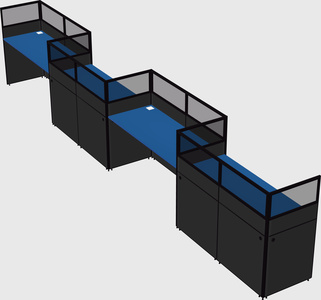 Rectangular cubicles