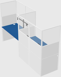 Rectangular cubicles
