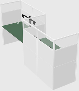 Rectangular cubicles