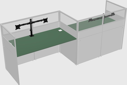 Rectangular cubicles