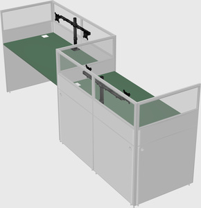 Rectangular cubicles