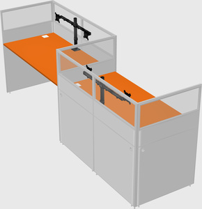 Rectangular cubicles