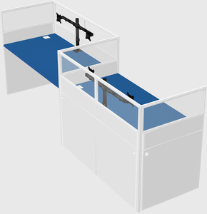Rectangular cubicles