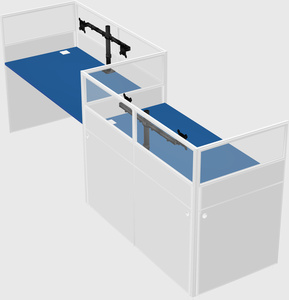 Rectangular cubicles