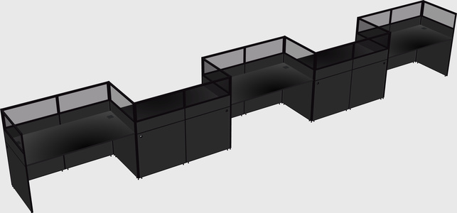 Rectangular cubicles