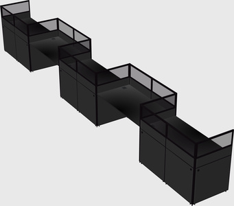 Rectangular cubicles