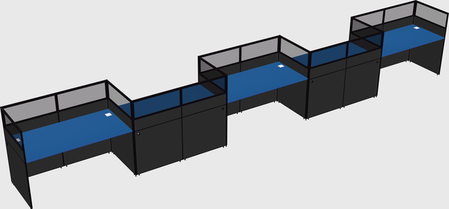 Rectangular cubicles