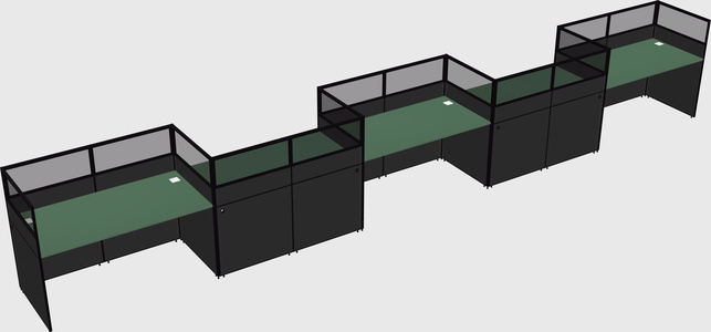 Rectangular cubicles
