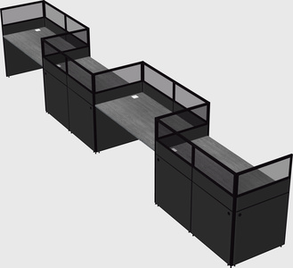 Rectangular cubicles