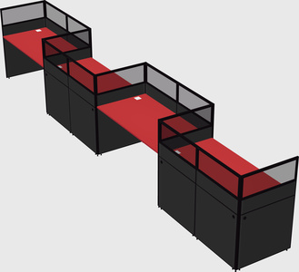Rectangular cubicles