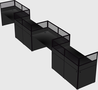 Rectangular cubicles