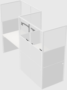 Rectangular cubicles