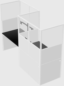 Rectangular cubicles