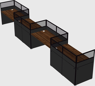 Rectangular cubicles