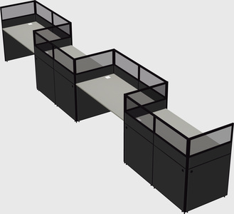 Rectangular cubicles