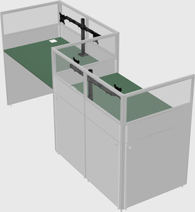 Rectangular cubicles