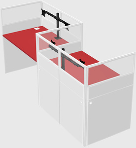 Rectangular cubicles