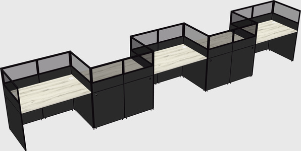 Rectangular cubicles