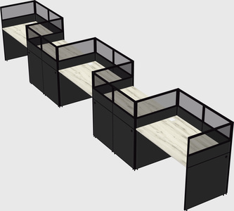Rectangular cubicles