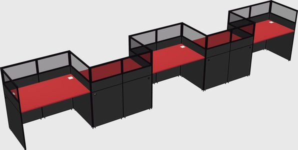Rectangular cubicles