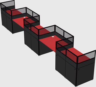 Rectangular cubicles
