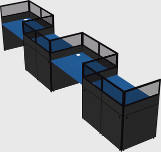 Rectangular cubicles