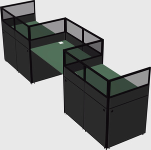 Rectangular cubicles
